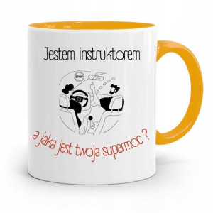 Dla Instruktora Prawa Jazdy Kubek Żółty Prezent