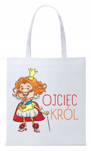Dla Taty Tatusia Prezent Torba Eco Biała Shopper