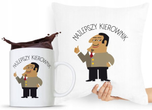 Zestaw Poduszka + Kubek Dla Kierownika Menedżera