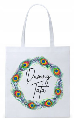 Dla Taty Tatusia Prezent Torba Eco Biała Shopper
