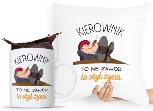 Zestaw Poduszka + Kubek Dla Kierownika Menedżera