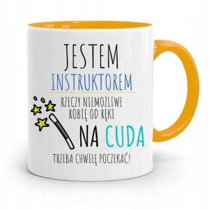 Dla Instruktora Prawa Jazdy Kubek Żółty Prezent