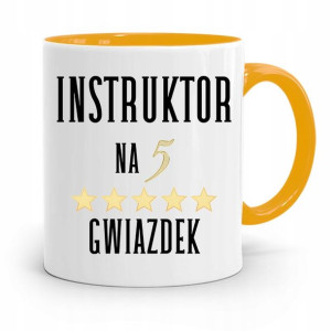 Dla Instruktora Prawa Jazdy Kubek Żółty Prezent