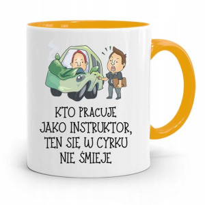 Dla Instruktora Prawa Jazdy Kubek Żółty Prezent