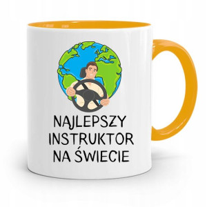 Dla Instruktora Prawa Jazdy Kubek Żółty Prezent