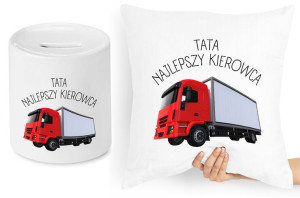 Dla Taty Zestaw Poduszka + Skarbonka Prezent
