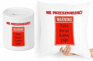 Dla Taty Zestaw Poduszka + Skarbonka Prezent