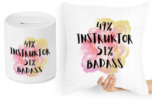 Dla Instruktora Zestaw Poduszka + Skarbonka