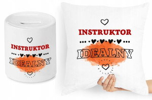 Dla Instruktora Zestaw Poduszka + Skarbonka