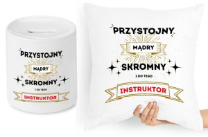 Dla Instruktora Zestaw Poduszka + Skarbonka