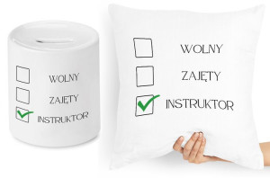 Dla Instruktora Zestaw Poduszka + Skarbonka