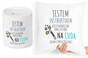 Dla Instruktora Zestaw Poduszka + Skarbonka