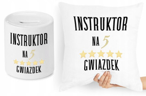 Dla Instruktora Zestaw Poduszka + Skarbonka