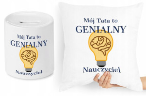 Dla Taty Zestaw Poduszka + Skarbonka Prezent