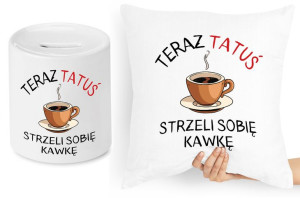 Dla Taty Zestaw Poduszka + Skarbonka Prezent