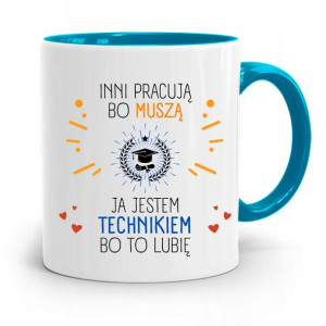 Dla Technika Kubek Błękitny Prezent