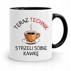 Dla Technika Kubek Czarny Prezent