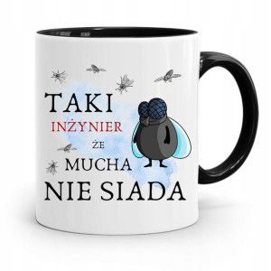 Dla Inżyniera Kubek Czarny Prezent