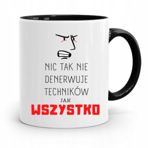 Dla Technika Kubek Czarny Prezent