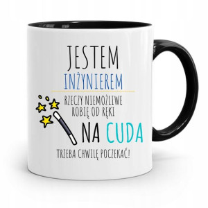 Dla Inżyniera Kubek Czarny Prezent