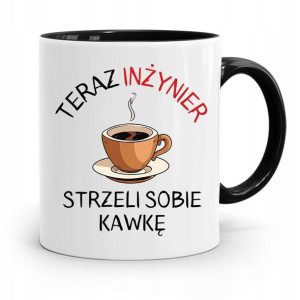 Dla Inżyniera Kubek Czarny Prezent