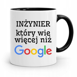 Dla Inżyniera Kubek Czarny Prezent