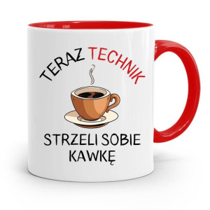 Dla Technika Kubek Czerwony Prezent
