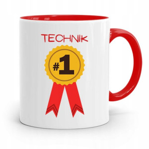 Dla Technika Kubek Czerwony Prezent