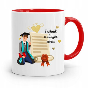 Dla Technika Kubek Czerwony Prezent