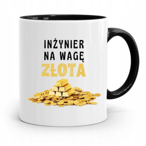 Dla Inżyniera Kubek Czarny Prezent