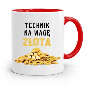 Dla Technika Kubek Czerwony Prezent