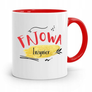 Dla Inżyniera Kubek Czerwony Prezent
