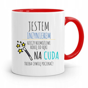 Dla Inżyniera Kubek Czerwony Prezent