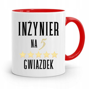 Dla Inżyniera Kubek Czerwony Prezent
