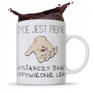 Kubek Prezent Dla Pielęgniarki Życie Jest Piękne