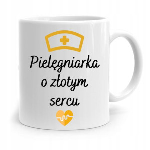 Kubek Prezent Dla Pielęgniarki Złote Serce