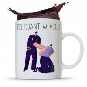 Kubek Prezent Dla Policjanta Policjantki W Akcji!