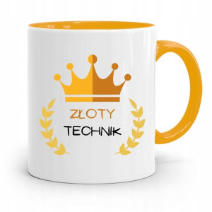 Dla Technika Kubek Żółty Prezent