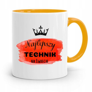 Dla Technika Kubek Żółty Prezent