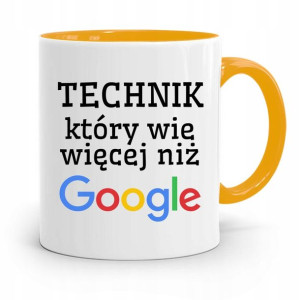 Dla Technika Kubek Żółty Prezent