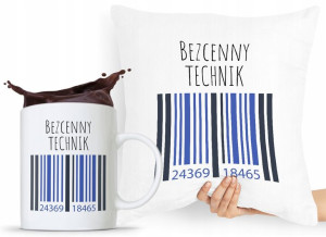 Dla Technika Zestaw Poduszka + Kubek Prezent