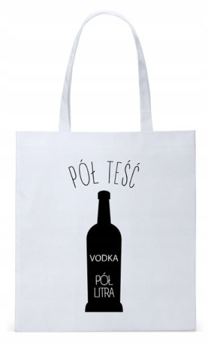 Dla Teścia Taty Prezent Torba Eco Biała Shopper