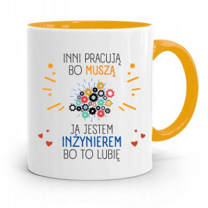 Dla Inżyniera Kubek Żółty Prezent