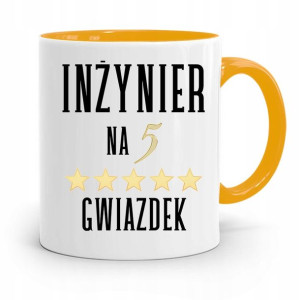 Dla Inżyniera Kubek Żółty Prezent