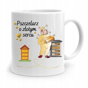Kubek Prezent Dla Pszczelarza O Złotym Sercu