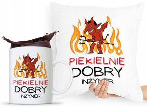 Dla Inżyniera Zestaw Poduszka + Kubek Prezent