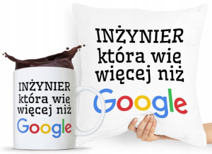 Dla Inżyniera Zestaw Poduszka + Kubek Prezent