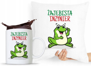 Dla Inżyniera Zestaw Poduszka + Kubek Prezent