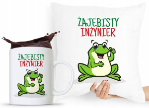 Dla Inżyniera Zestaw Poduszka + Kubek Prezent