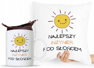Dla Inżyniera Zestaw Poduszka + Kubek Prezent